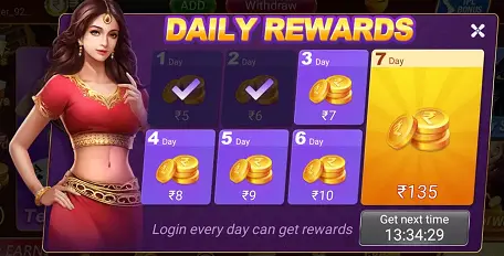 तीन पत्ती मास्टर 247 Daily Rewards